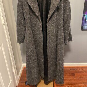 Michael Kors 100% Wool Long Coat - Charcoal Gray, Size Large